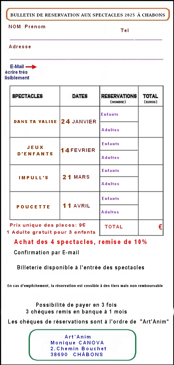 bulletin reservation 2025